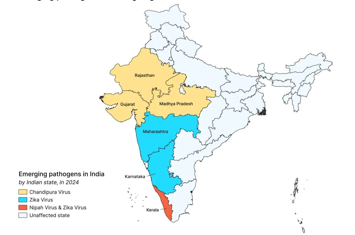 Chandipura Virus Outbreak in India Map