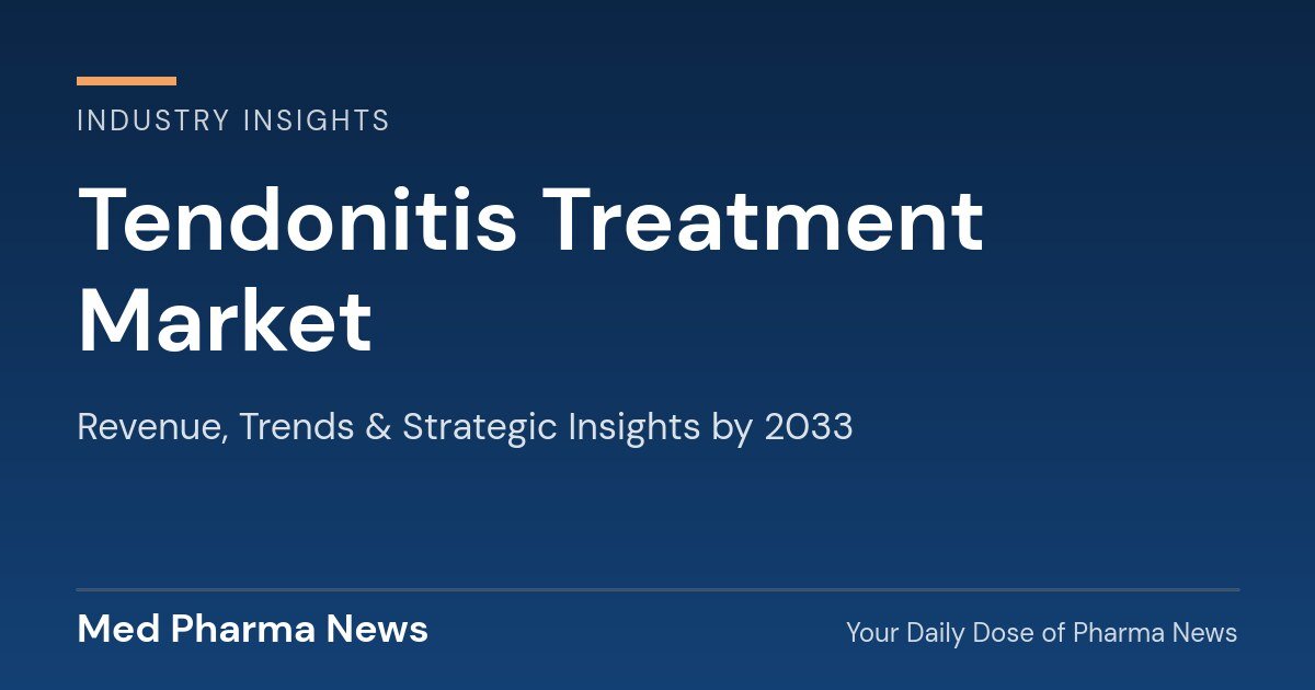 Tendonitis Treatment Market Revenue, Trends, and Strategic Insights by 2033
