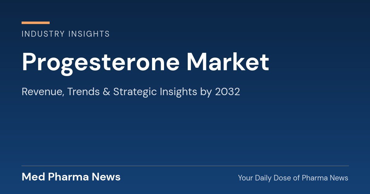 Progesterone Market Revenue, Trends, and Strategic Insights by 2032