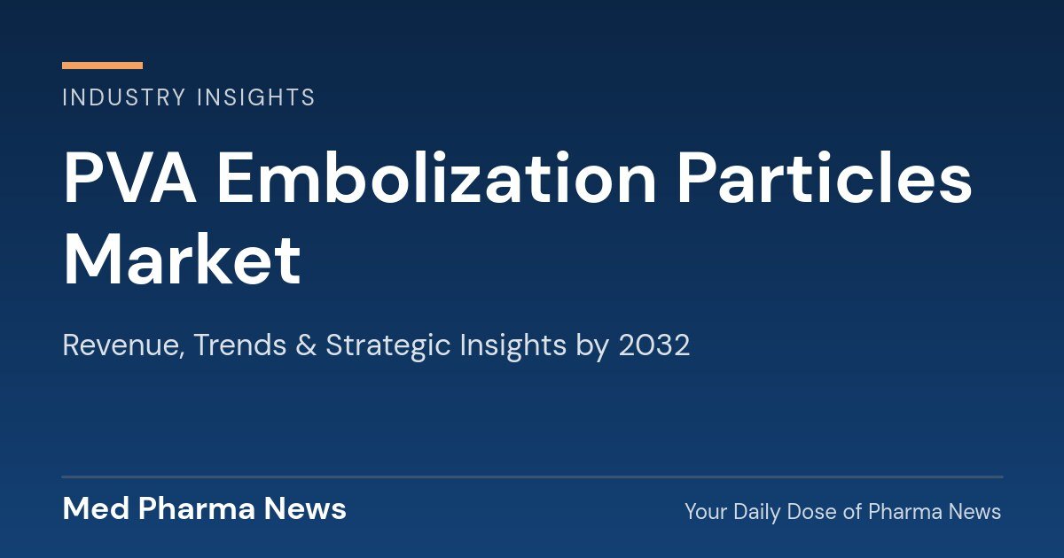PVA Embolization Particles Market Revenue, Trends, and Strategic Insights by 2032