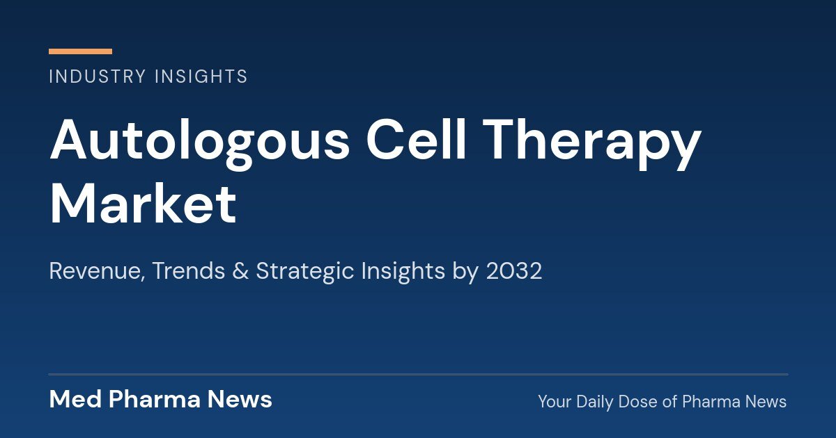 Autologous Cell Therapy Market Revenue, Trends, and Strategic Insights by 2032 1 Autologous Cell Therapy Market Revenue, Trends, and Strategic Insights by 2032