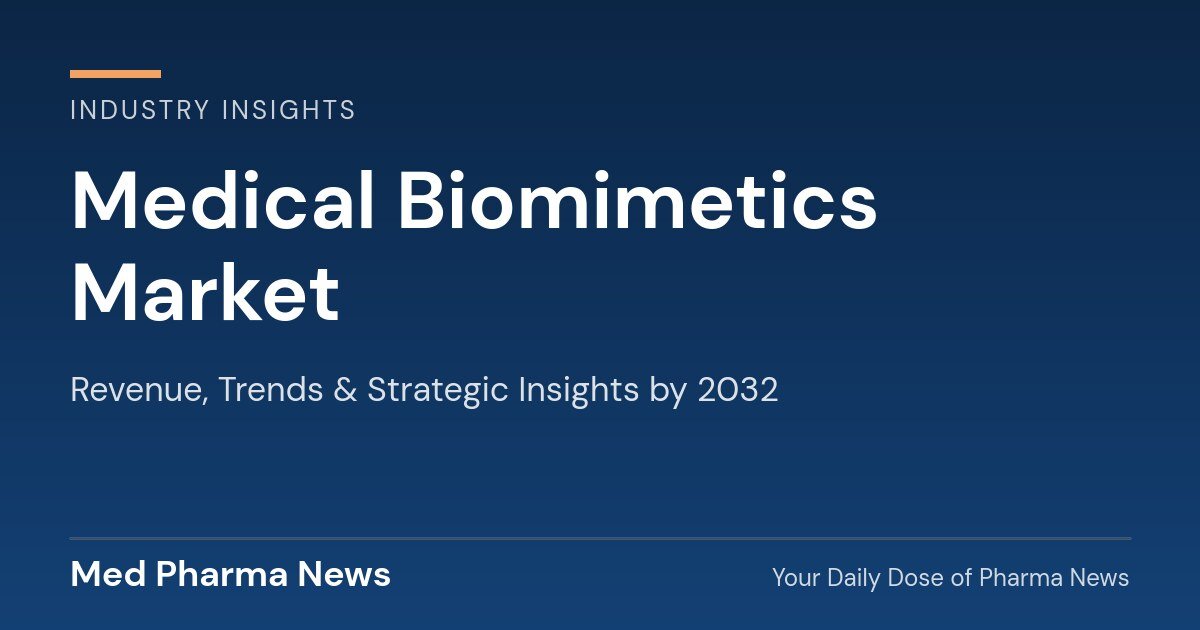 Medical Biomimetics Market Revenue, Trends, and Strategic Insights by 2032