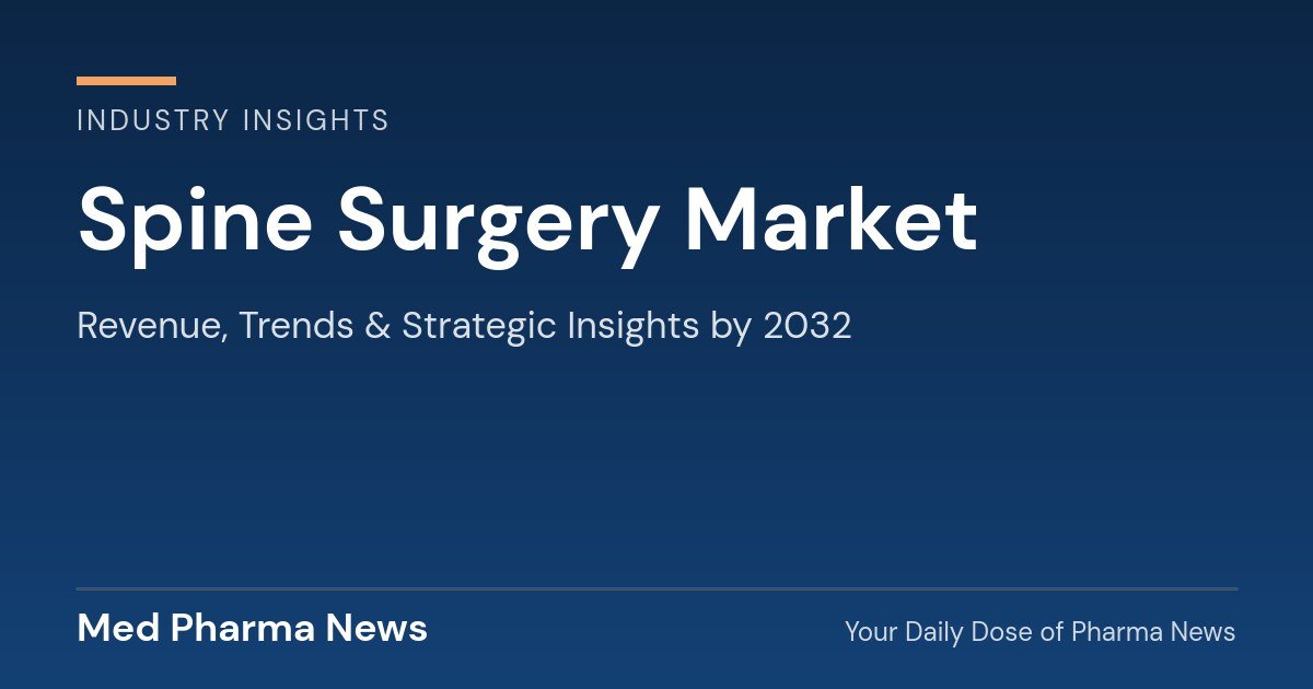 Spine Surgery Market Revenue, Trends, and Strategic Insights by 2032