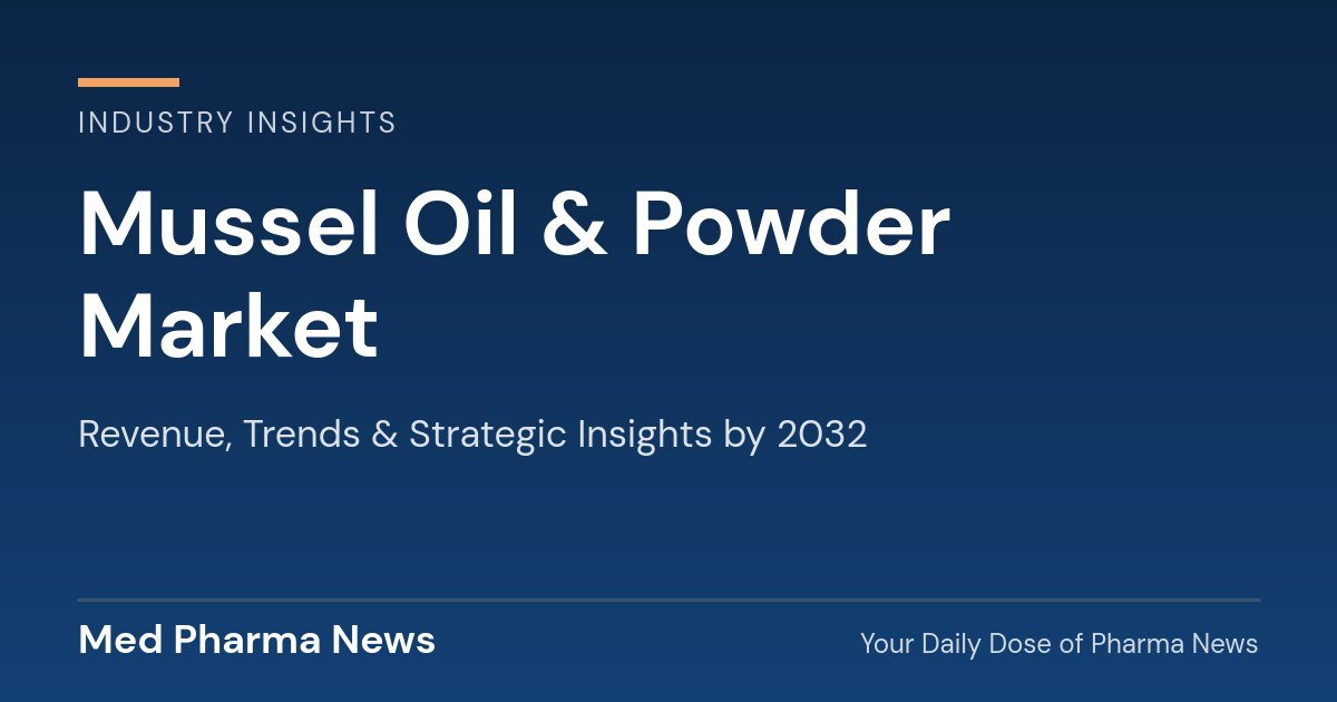 Mussel Oil & Powder Market Revenue, Trends, and Strategic Insights by 2032