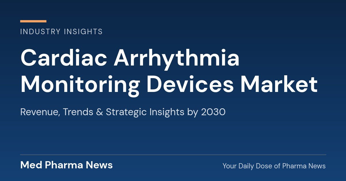 Cardiac Arrhythmia Monitoring Devices Market Revenue, Trends, and Strategic Insights by 2030