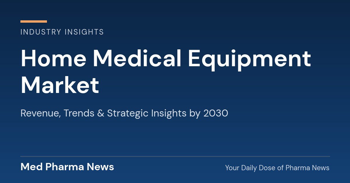 Home Medical Equipment Market Revenue, Trends, and Strategic Insights by 2030