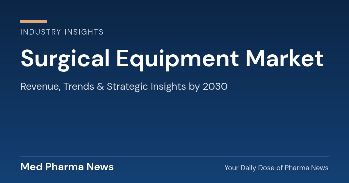 Surgical Equipment Market Revenue, Trends, and Strategic Insights by 2030 1 Surgical Equipment Market Revenue, Trends, and Strategic Insights by 2030