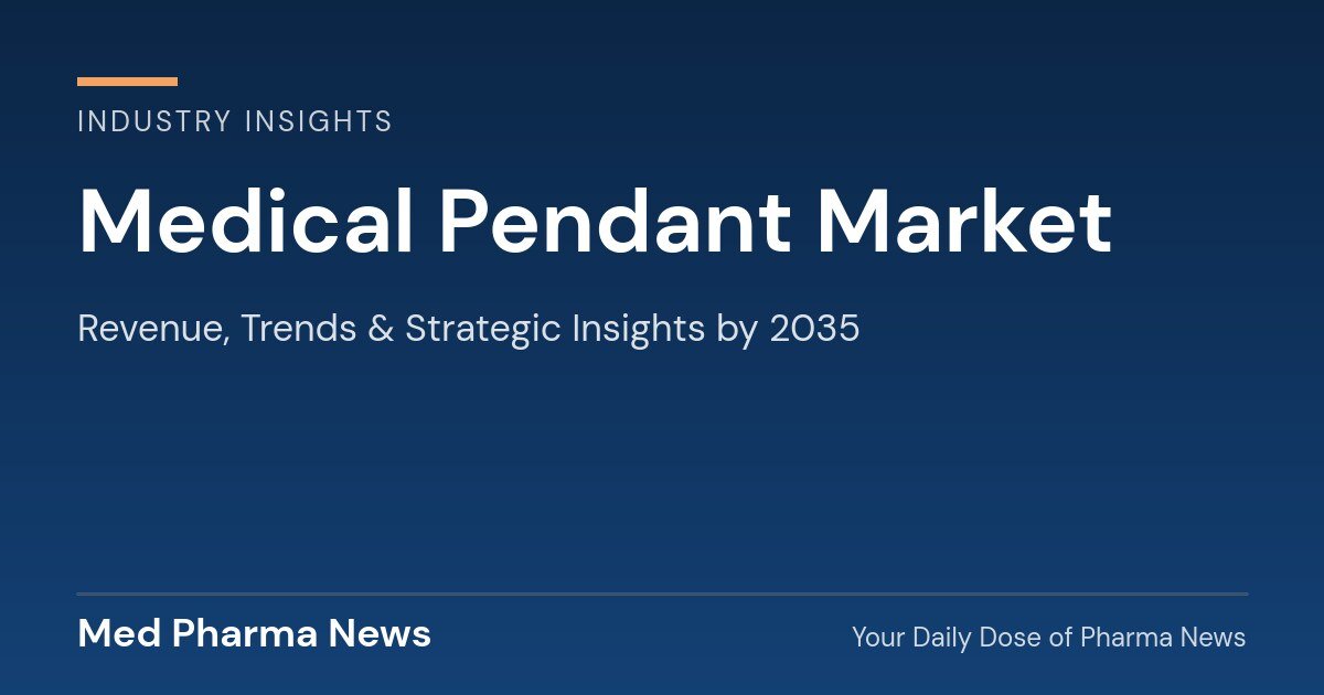 Medical Pendant Market Revenue, Trends, and Strategic Insights by 2035 1 Medical Pendant Market Revenue, Trends, and Strategic Insights by 2035