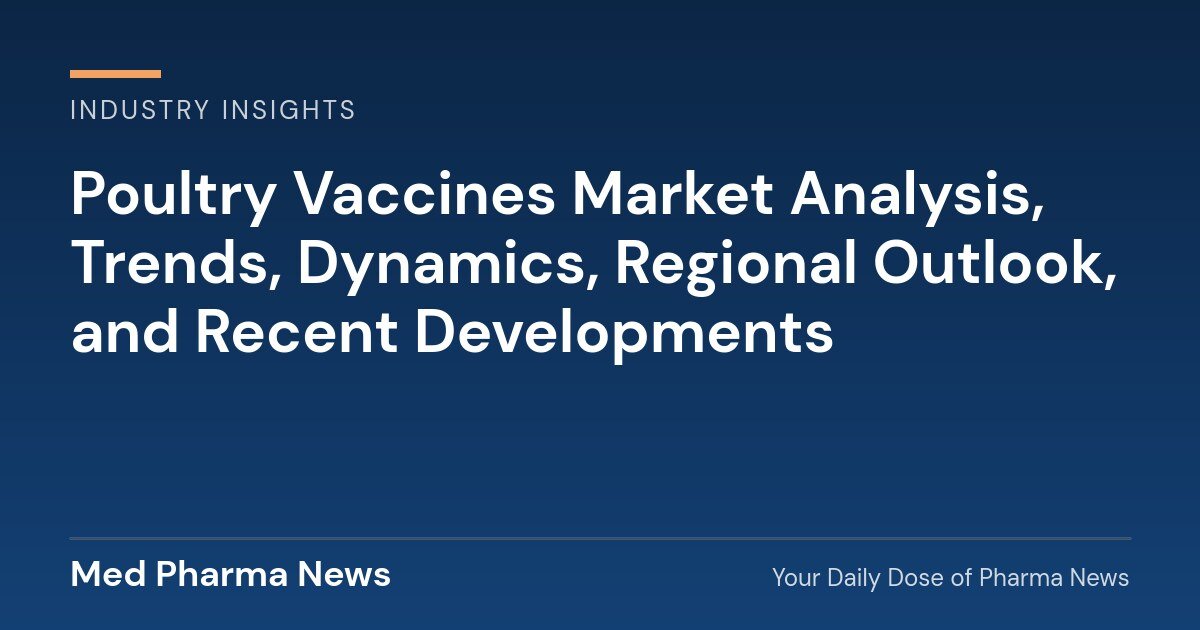 Poultry Vaccines Market Analysis, Trends, Dynamics, Regional Outlook, and Recent Developments