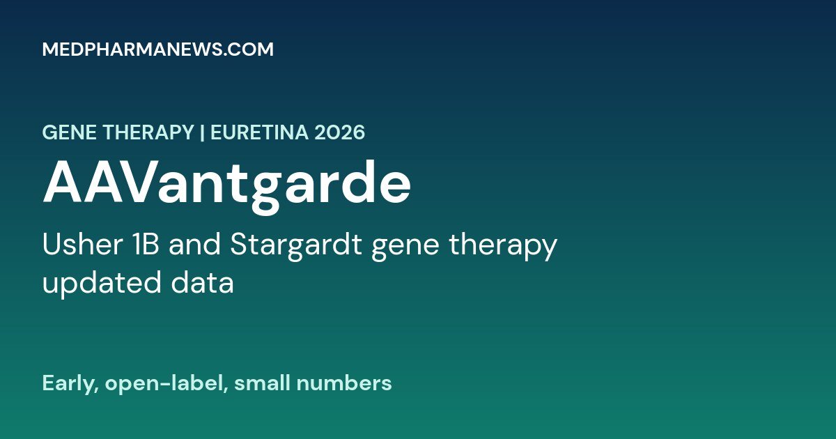AAVantgarde AAVB-081 Usher syndrome and AAVB-039 Stargardt gene therapy data featured graphic