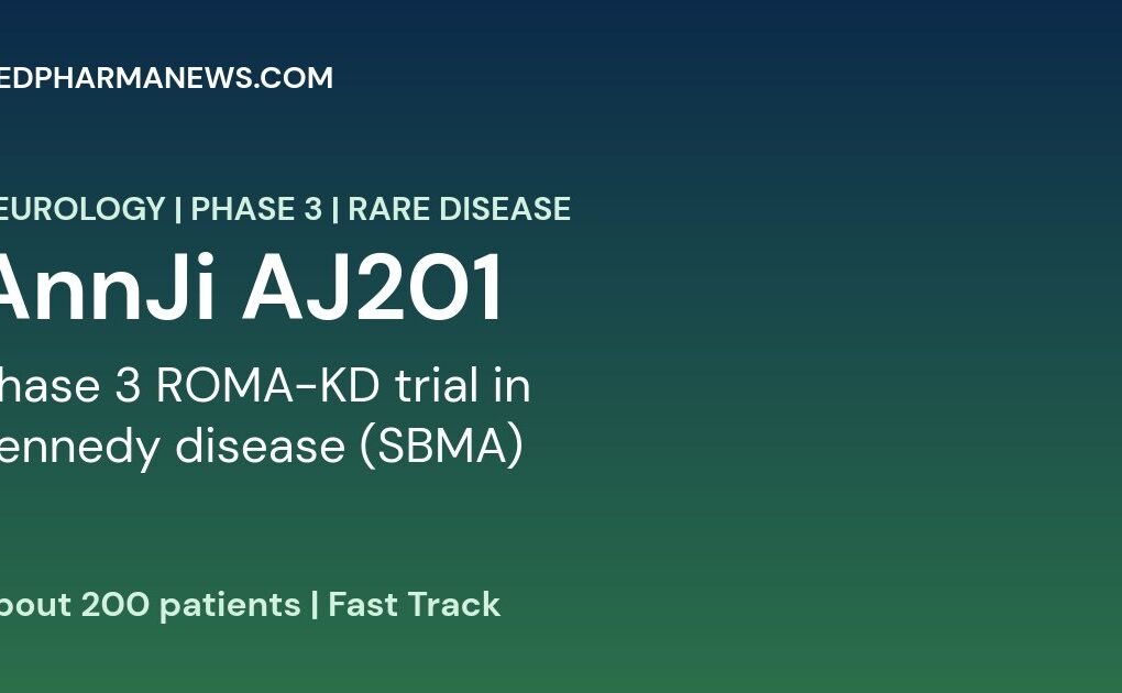 AnnJi AJ201 Phase 3 ROMA-KD Kennedy disease trial featured graphic