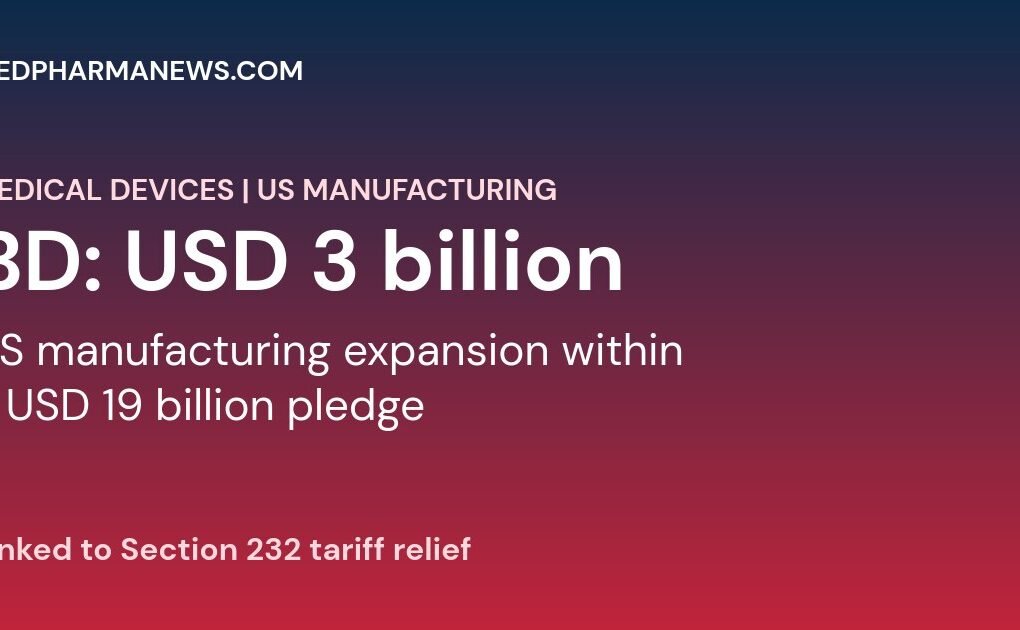 BD 3 billion dollar US medical manufacturing investment featured graphic