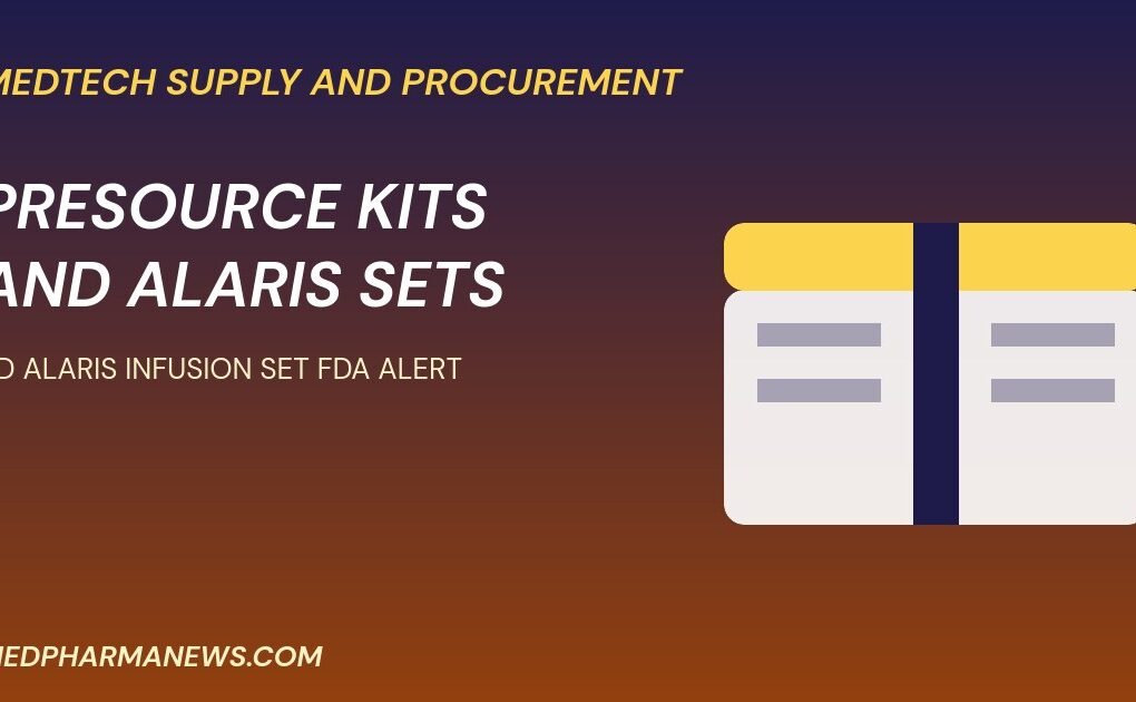 BD Alaris infusion set FDA alert graphic: a kit crate and warning stripe