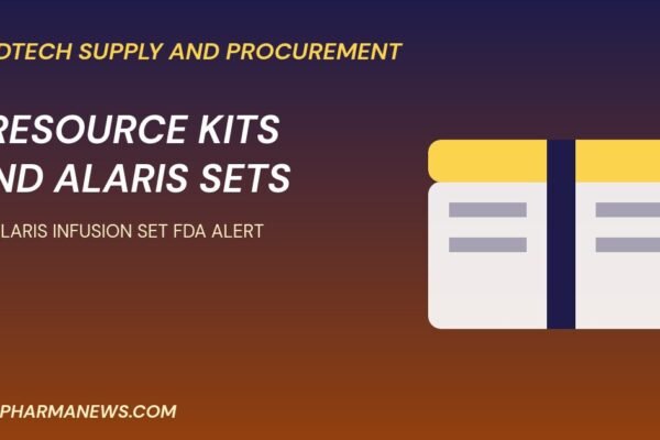 BD Alaris infusion set FDA alert graphic: a kit crate and warning stripe