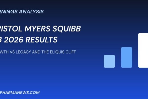 Bristol Myers Squibb Q3 2026 results graphic about growth versus legacy portfolio