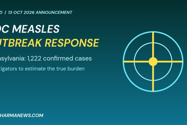 Graphic: CDC measles outbreak response, Epi-Aid support for the Pennsylvania outbreak of 1,222 confirmed cases