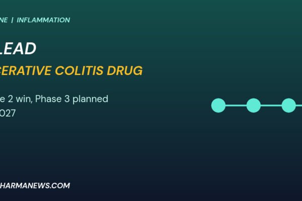 Graphic: Gilead ulcerative colitis drug timeline pointing to 2027 Phase 3