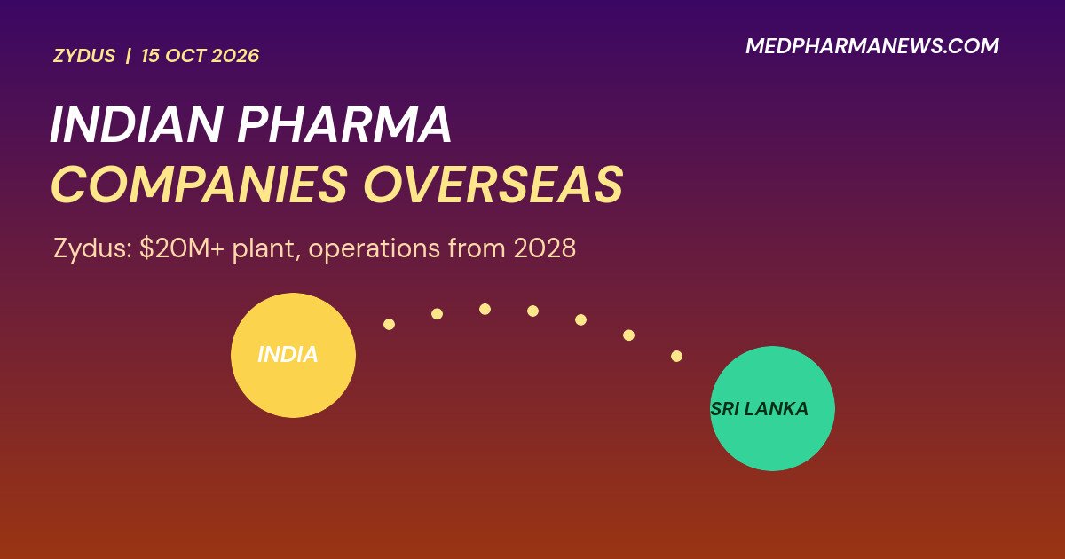 Graphic: Indian pharma companies overseas, Zydus plant in Sri Lanka planned from India with operations from 2028