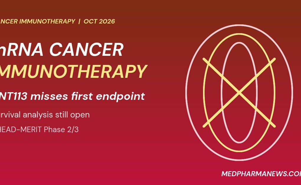 Graphic: mRNA cancer immunotherapy setback as BioNTech BNT113 misses its first endpoint, with overall survival still pending