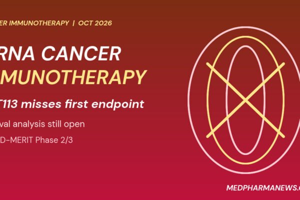 Graphic: mRNA cancer immunotherapy setback as BioNTech BNT113 misses its first endpoint, with overall survival still pending