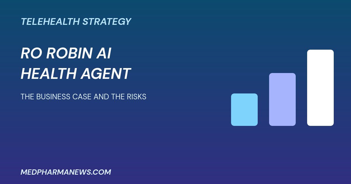 Ro Robin AI health agent graphic about telehealth strategy