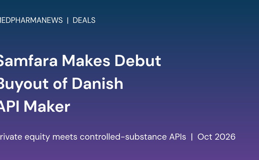 Branded card reading Samfara Makes Debut Buyout of Danish API Maker