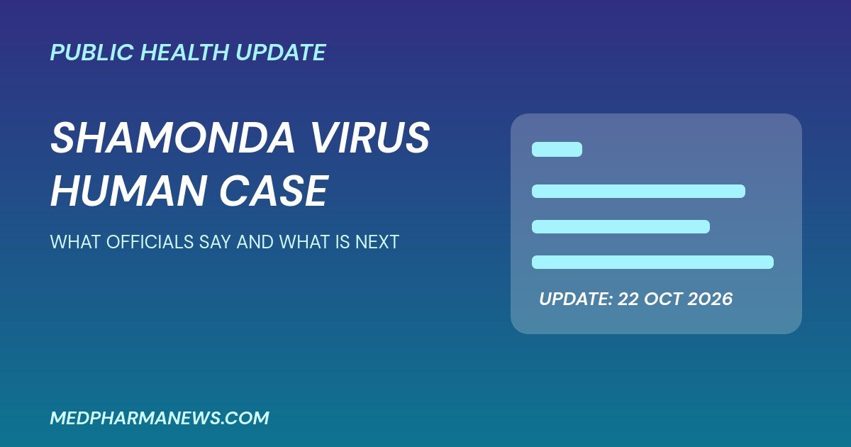 Shamonda virus human case public health update graphic